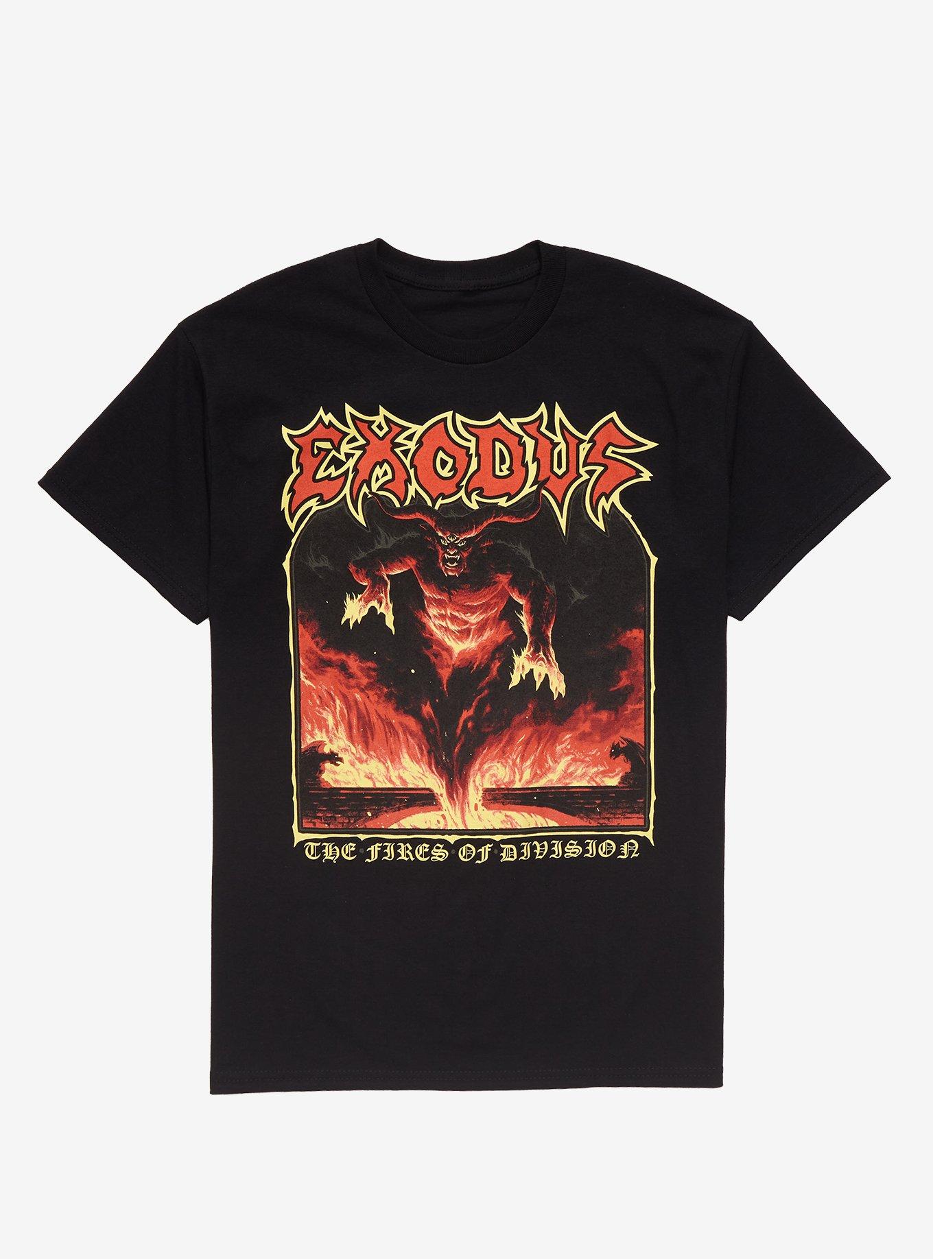 Exodus Fires Of Division T-Shirt, BLACK, hi-res