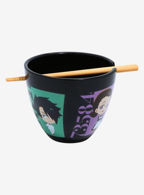 The Promised Neverland Chibi Characters Ramen Bowl with Chopsticks ...