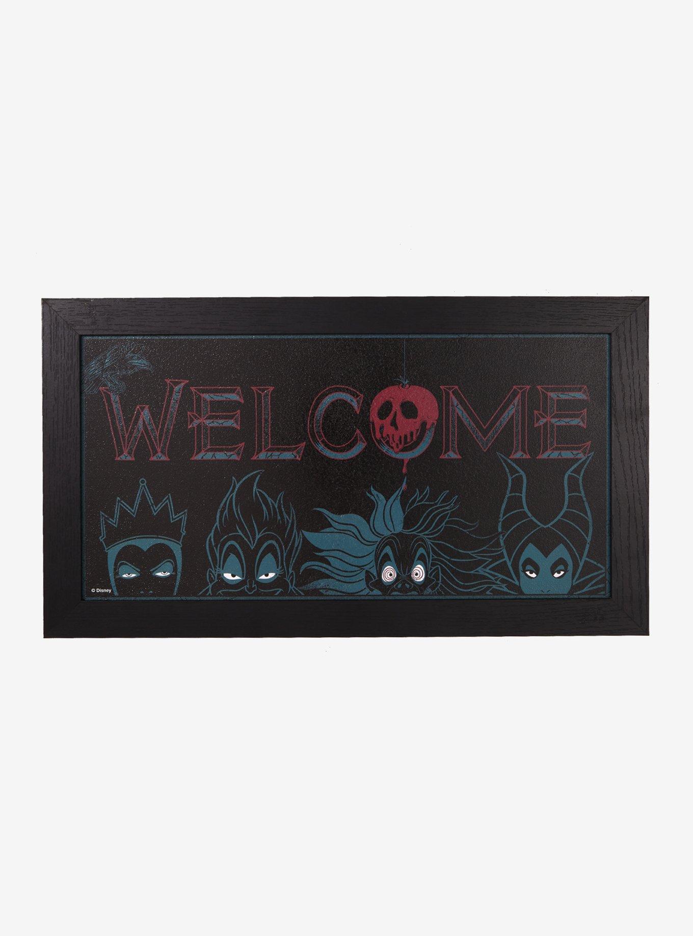 Disney Villains Tonal Portraits Welcome Sign , , hi-res