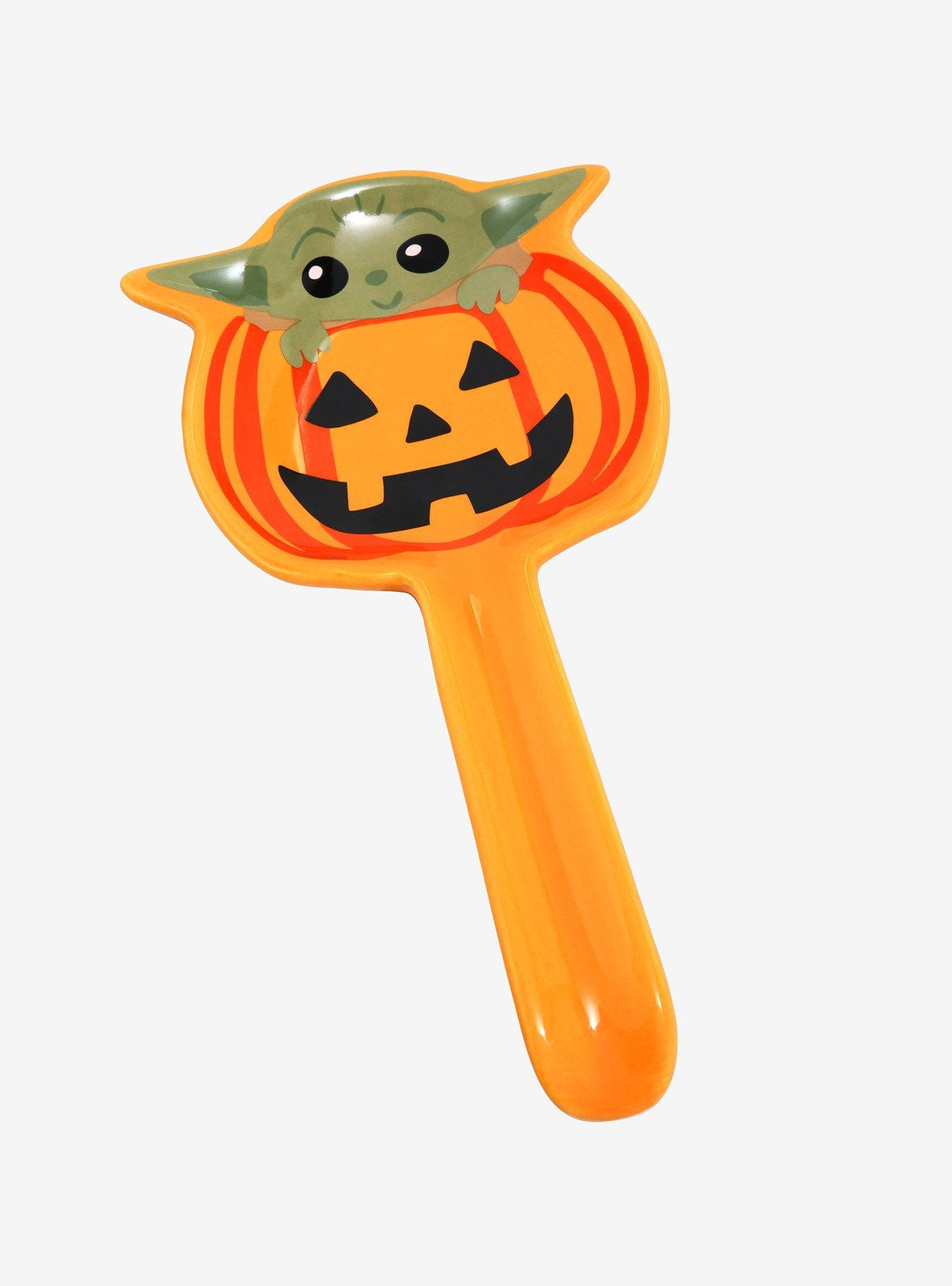 Star Wars The Mandalorian Grogu in Jack-O'Lantern Spoon Rest, , hi-res