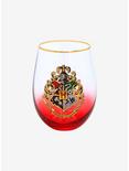 Harry Potter Hogwarts Crest Wine Glass, , hi-res
