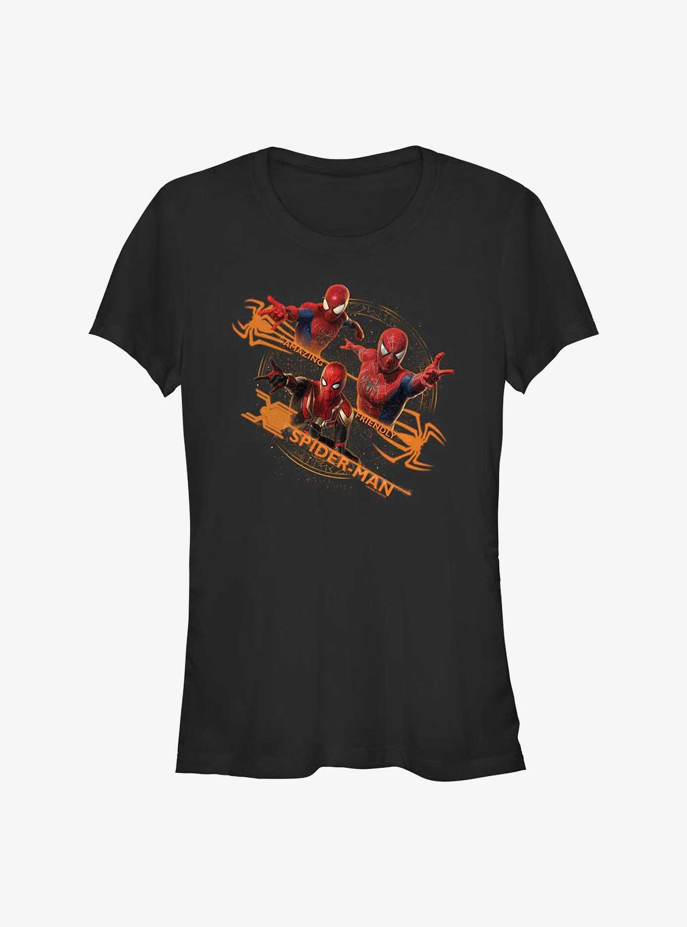 Marvel Spider-Man: No Way Home Friendly Amazing Spider Girls T-Shirt, BLACK, hi-res