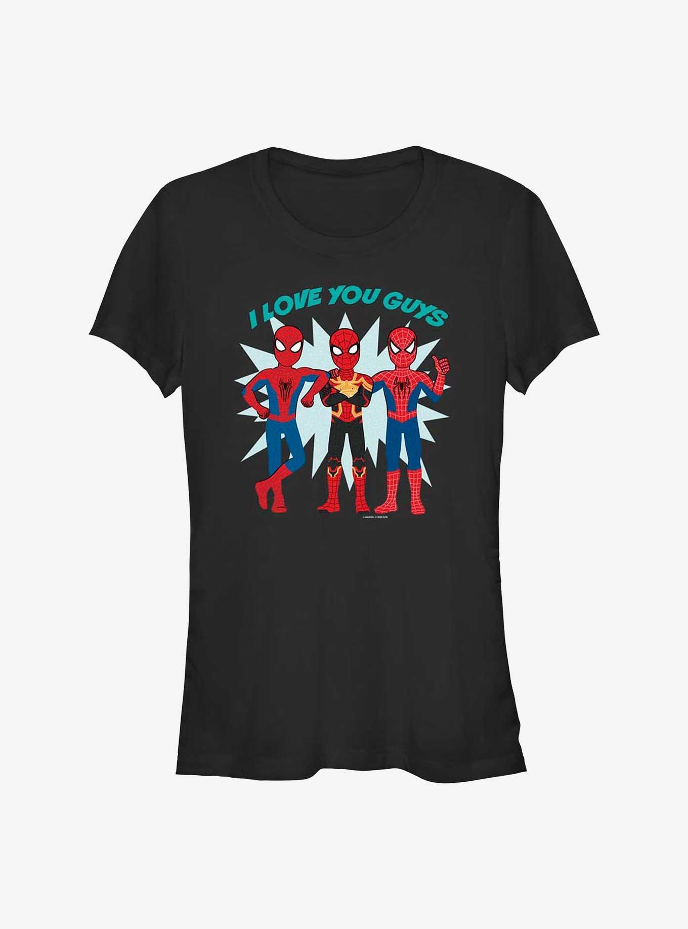 Marvel Spider-Man: No Way Home I Love You Guys Girls T-Shirt, BLACK, hi-res