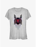 Marvel Spider-Man: No Way Home Spiders Stacked Girls T-Shirt, ATH HTR, hi-res