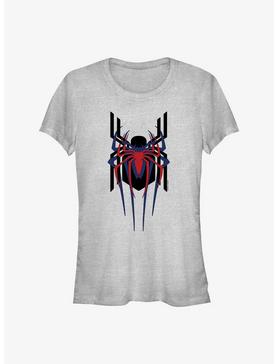 Marvel Spider-Man: No Way Home Spiders Stacked Girls T-Shirt, ATH HTR, hi-res
