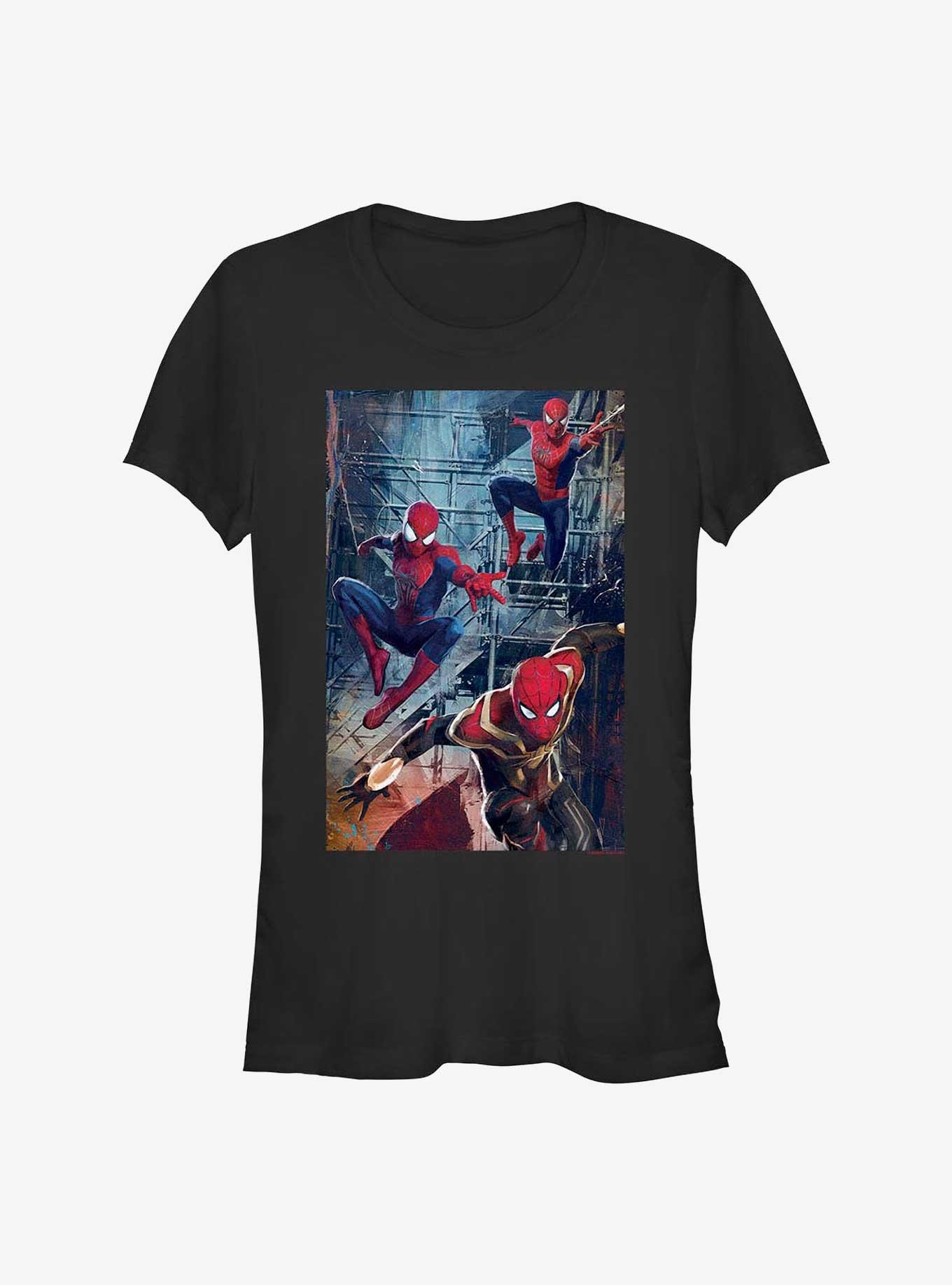 Marvel Spider-Man: No Way Home Spidey Attack Girls T-Shirt, BLACK, hi-res