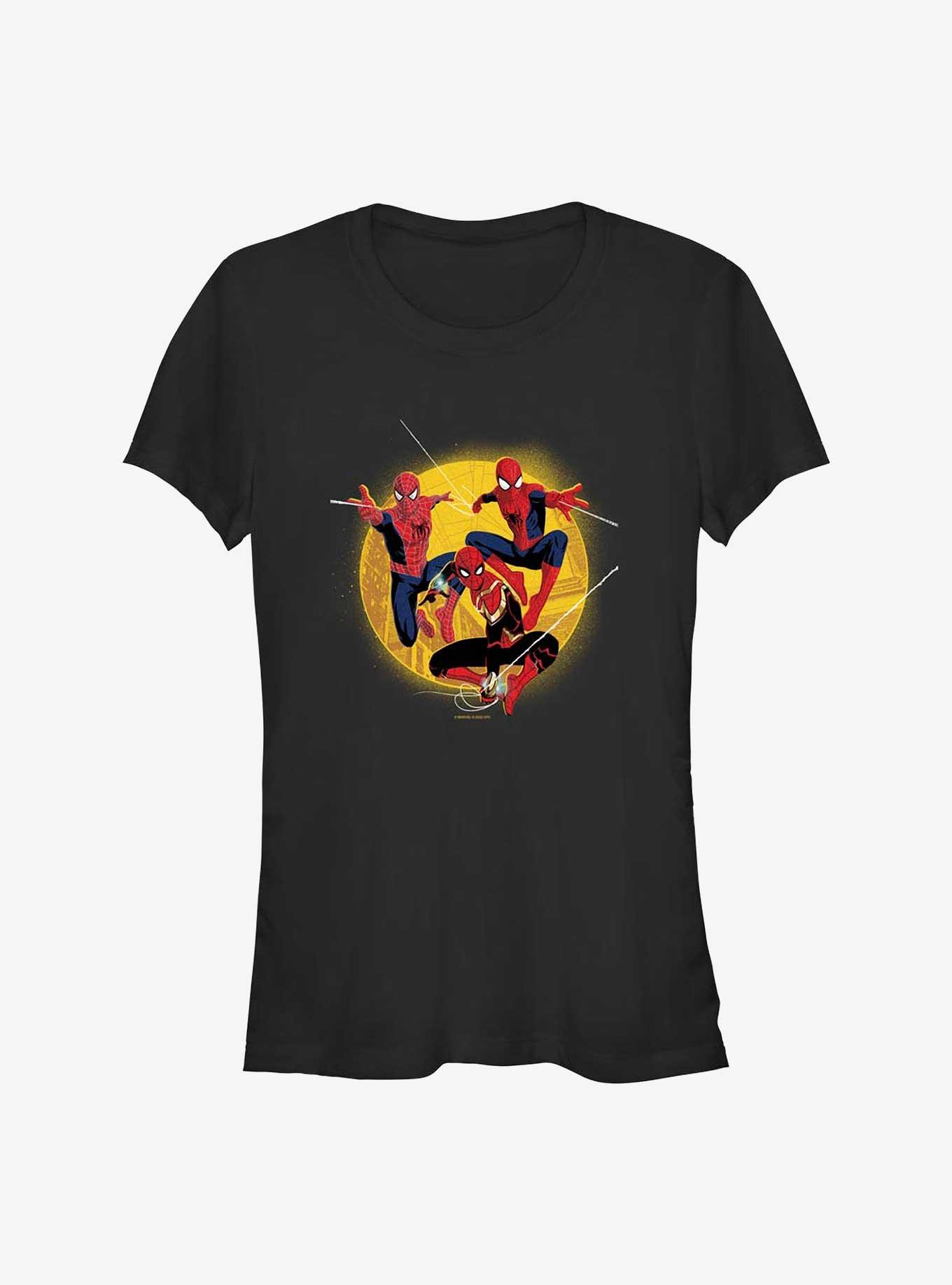 Marvel Spider-Man: No Way Home Spidey Moon Girls T-Shirt, BLACK, hi-res