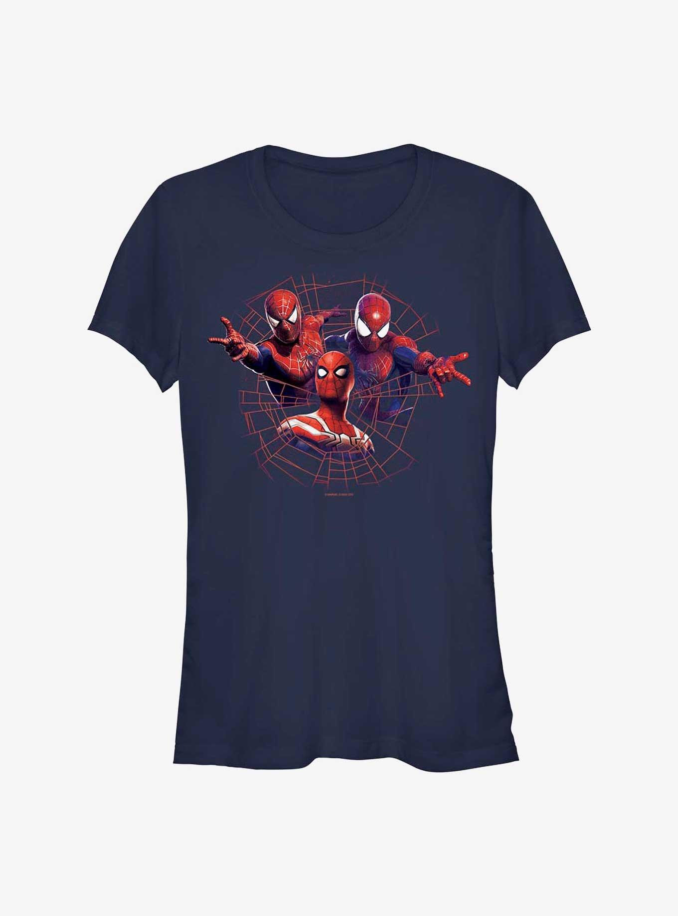 Marvel Spider-Man: No Way Home Spidey Team Badge Girls T-Shirt, NAVY, hi-res