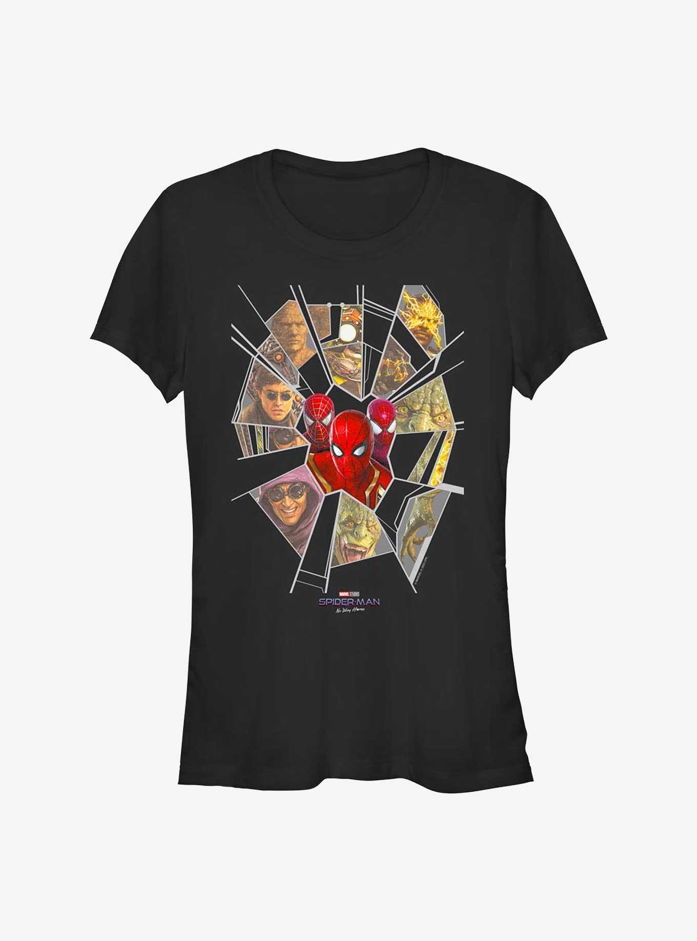 Marvel Spider-Man: No Way Home Web Of Villains Girls T-Shirt