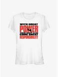 Marvel Spider-Man: No Way Home With Great Power Girls T-Shirt, WHITE, hi-res