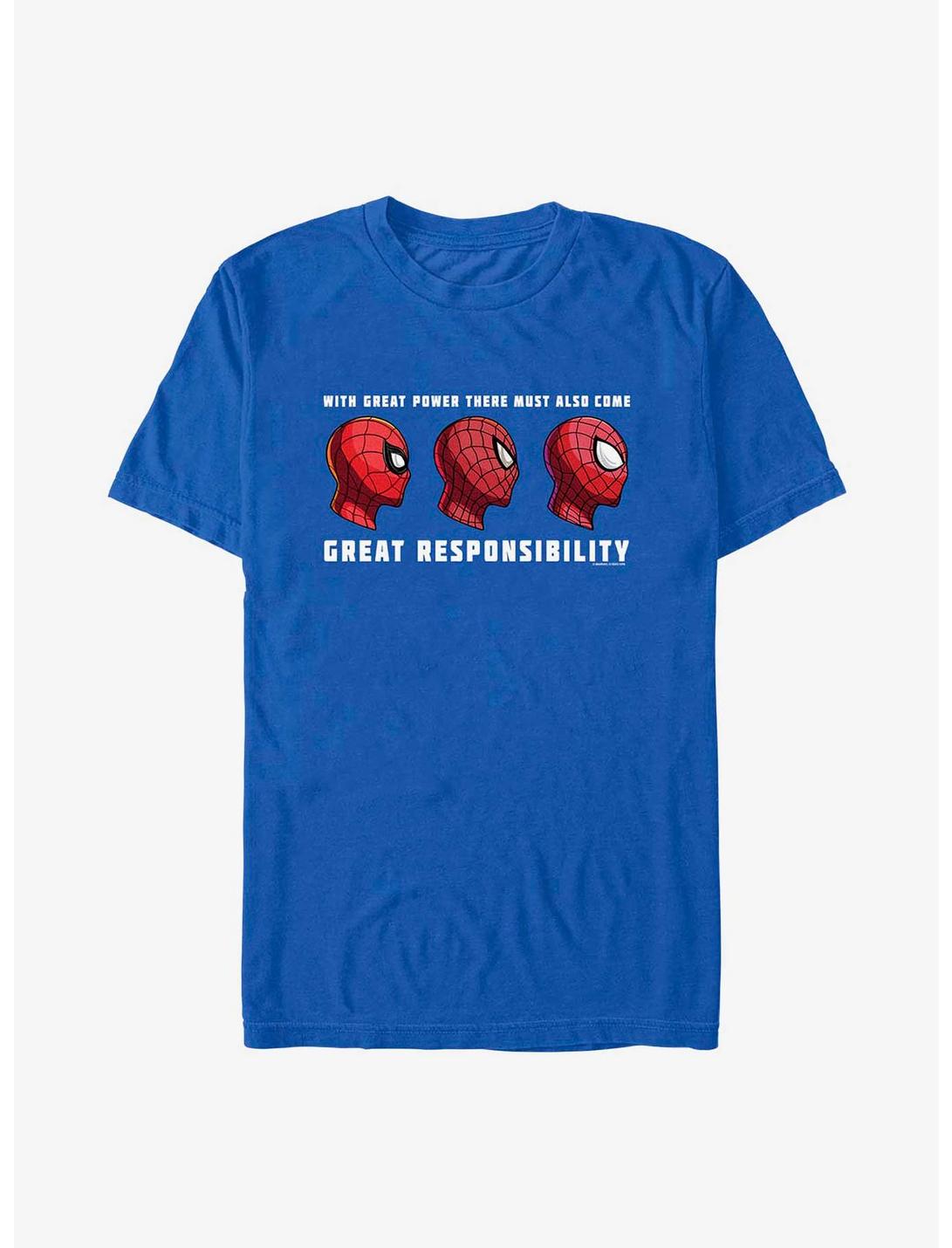 Marvel Spider-Man: No Way Home Great Responsibility T-Shirt, ROYAL, hi-res