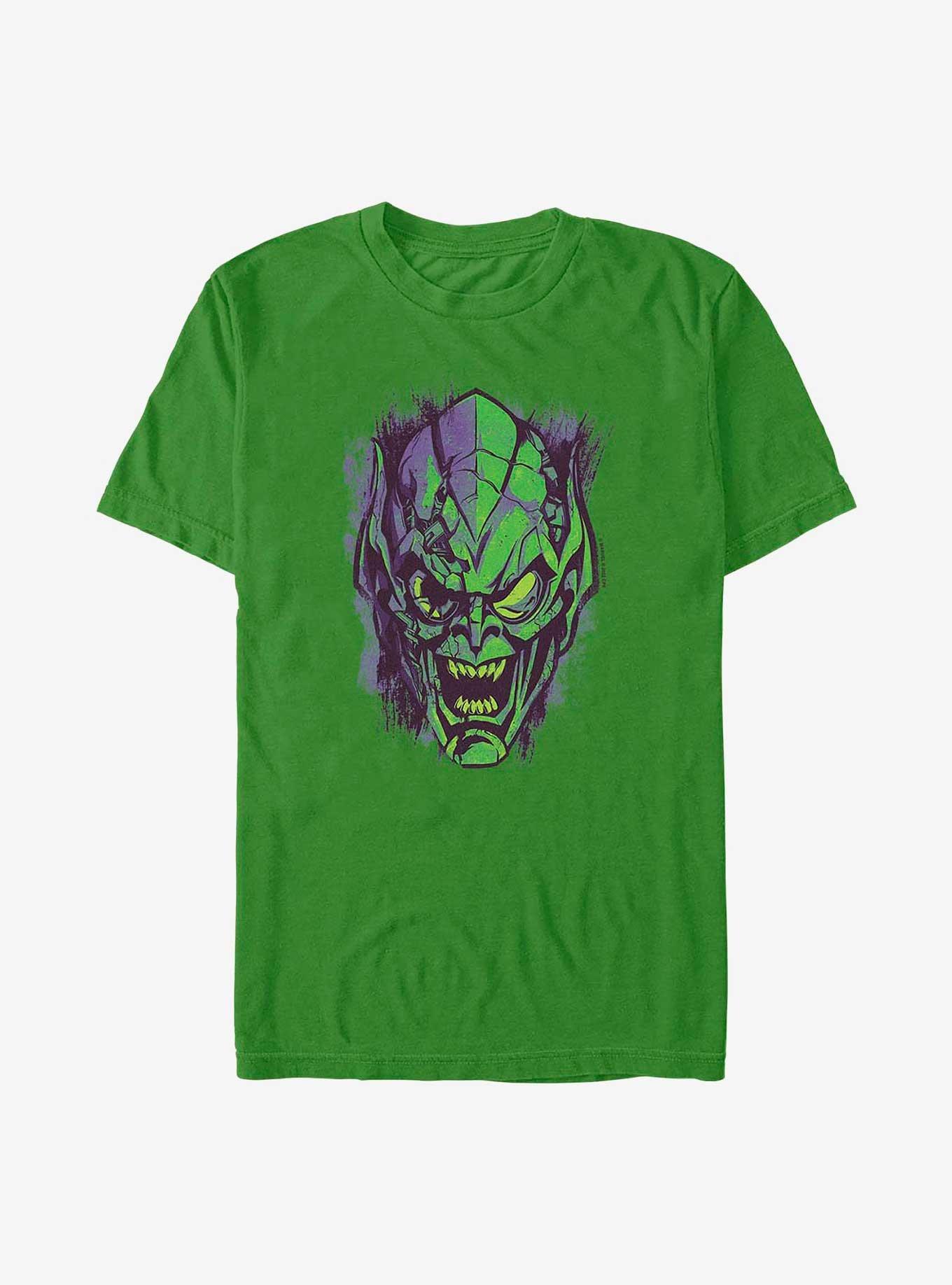 Marvel Spider-Man: No Way Home Green Goblin Face T-Shirt, KELLY, hi-res