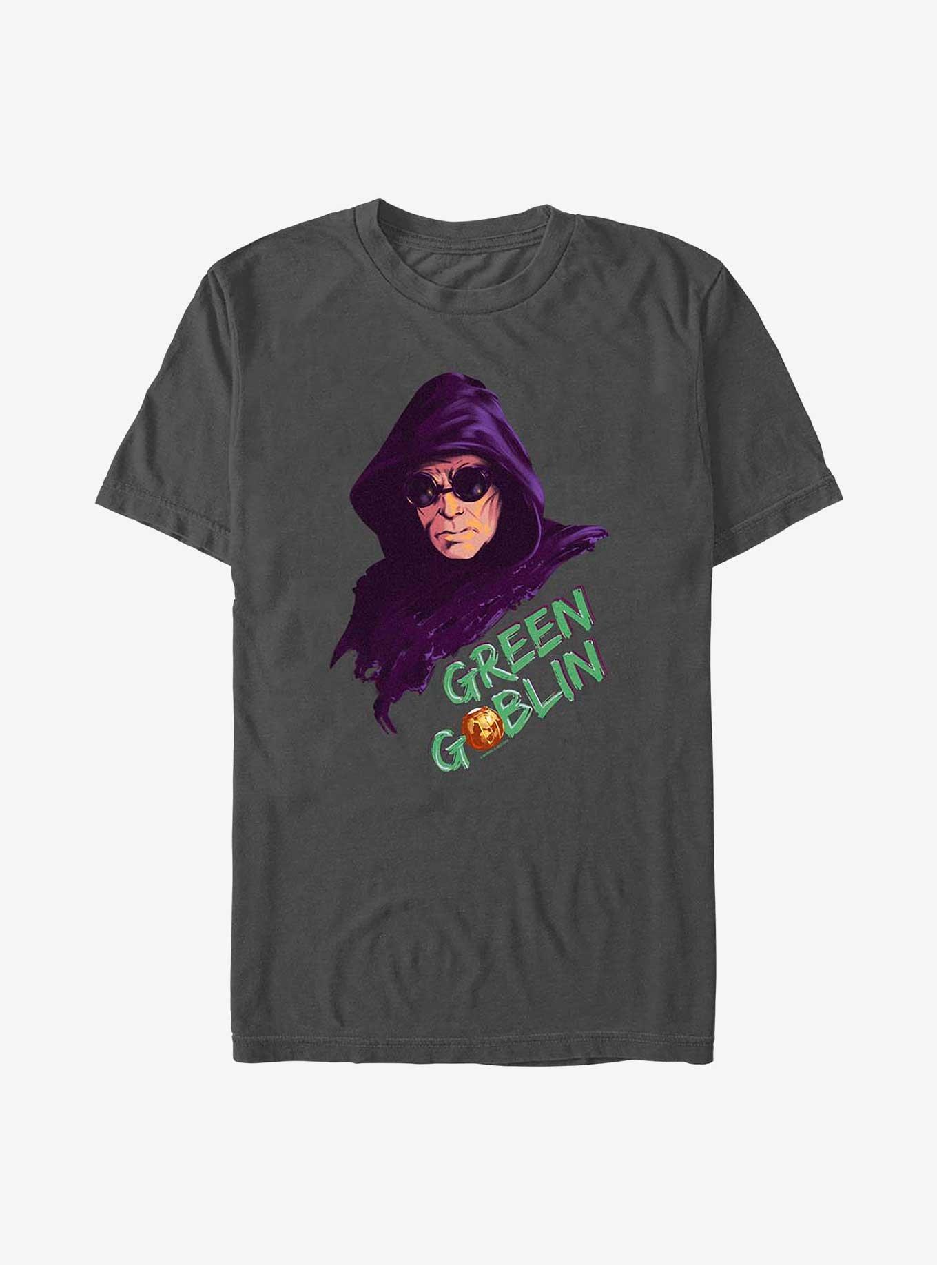 Marvel Spider-Man: No Way Home Hooded Green Goblin T-Shirt, CHARCOAL, hi-res