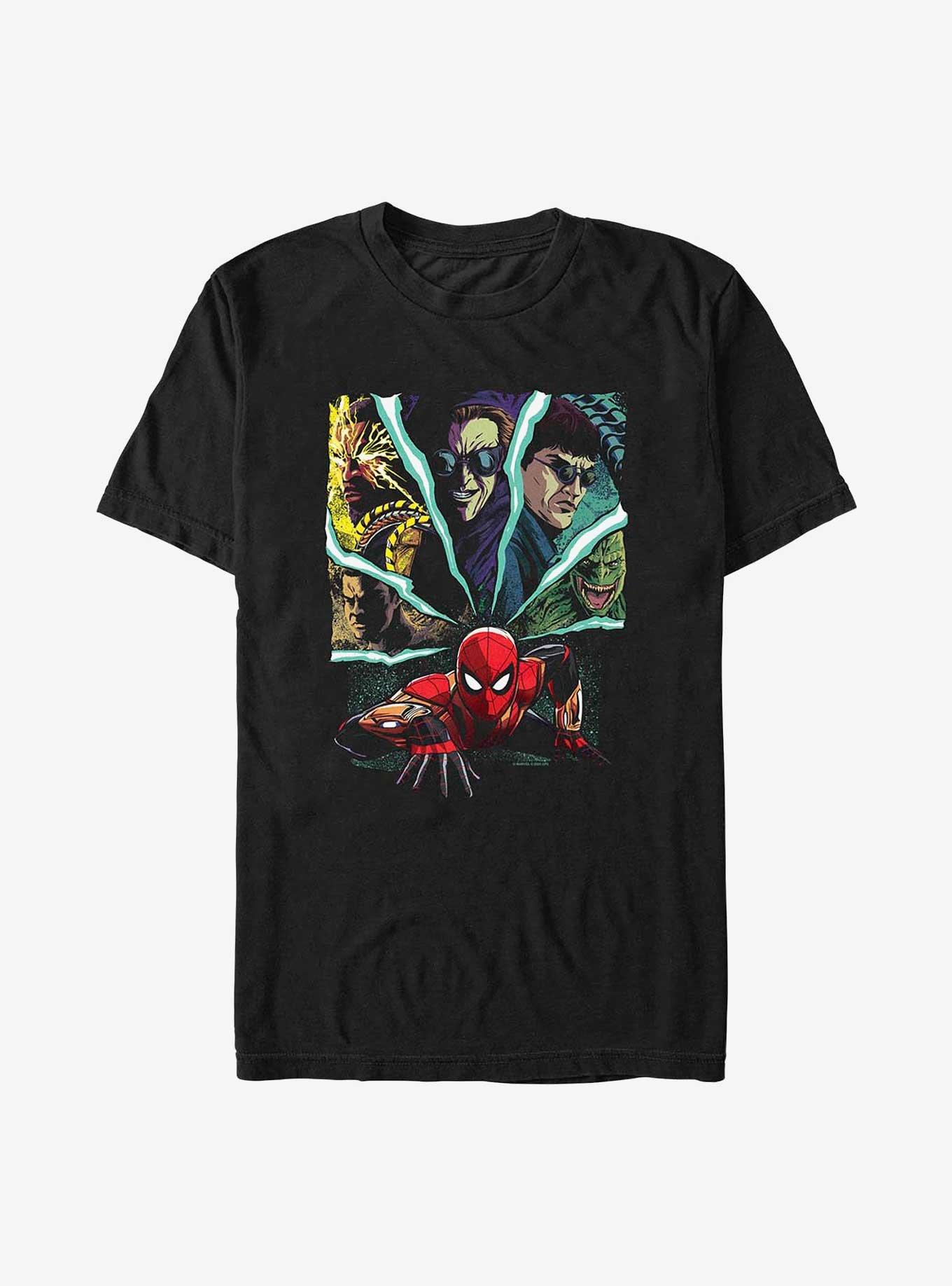 Marvel Spider-Man: No Way Home Villain Senses T-Shirt, BLACK, hi-res