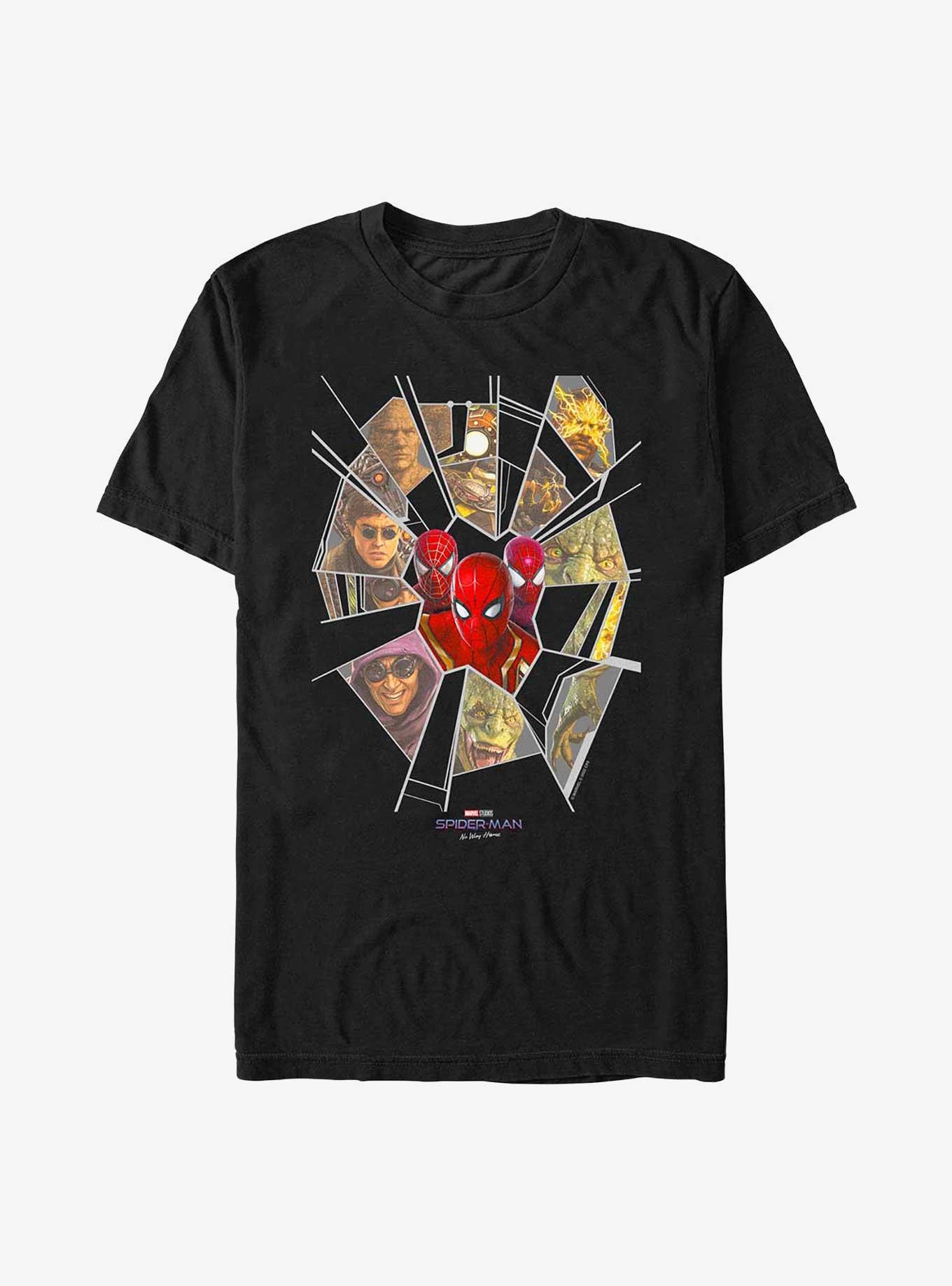 Marvel Spider-Man: No Way Home Web Of Villains T-Shirt, BLACK, hi-res