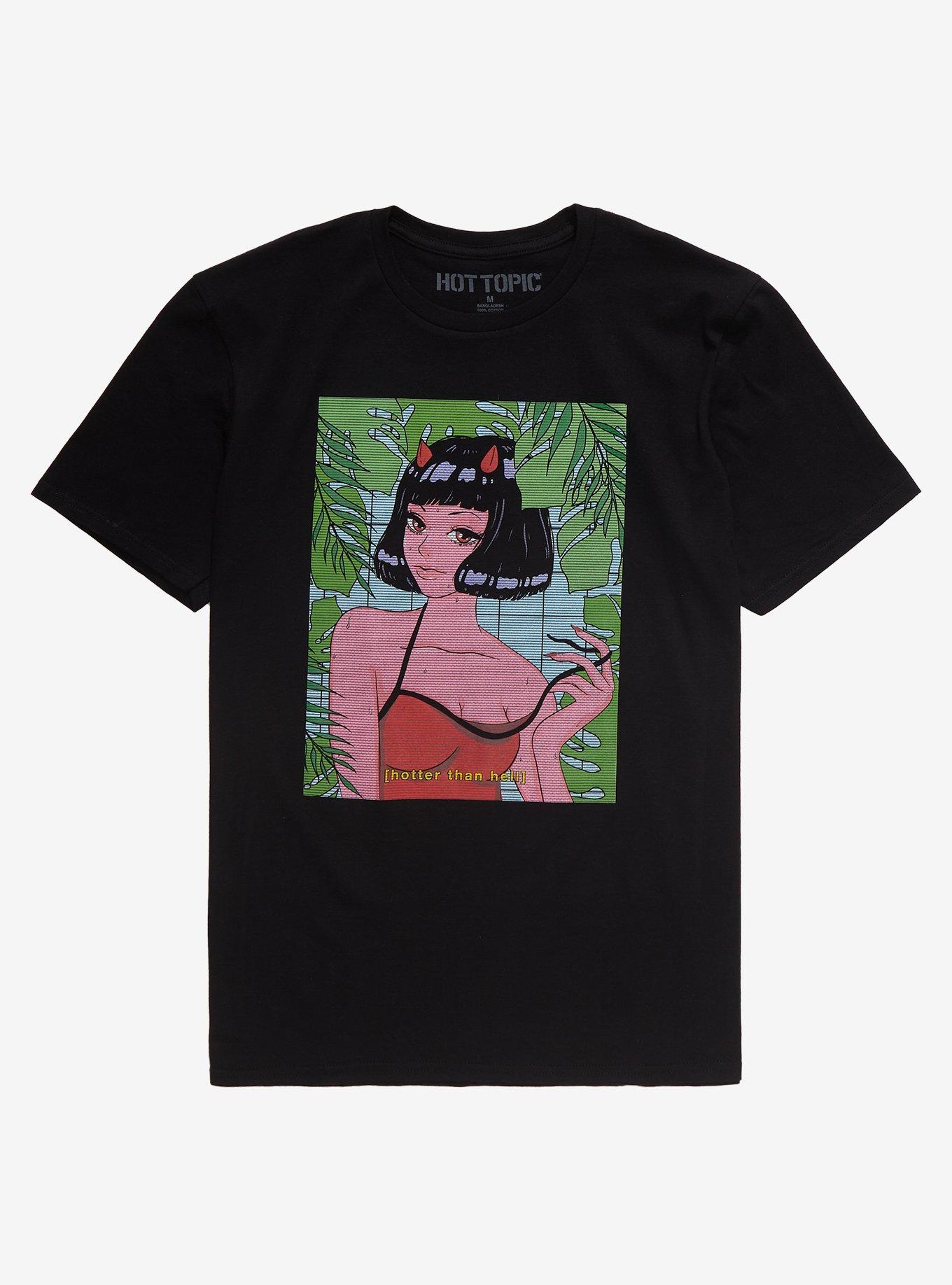 Hotter Than Hell T-Shirt, BLACK, hi-res