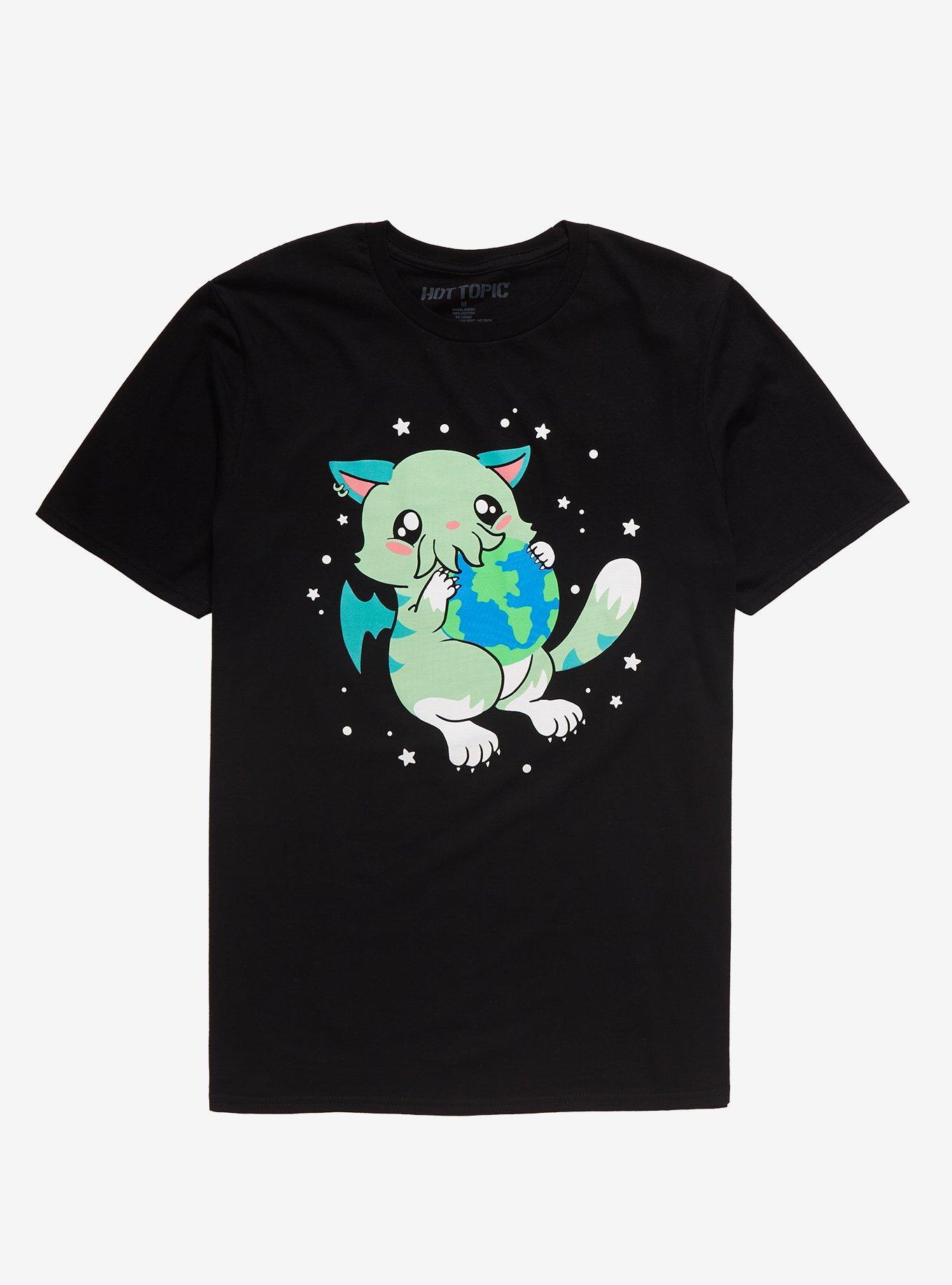 Cthulhu Kitty T-Shirt, BLACK, hi-res