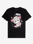 Kawaii Bunny Axolotl T-Shirt, BLACK, hi-res