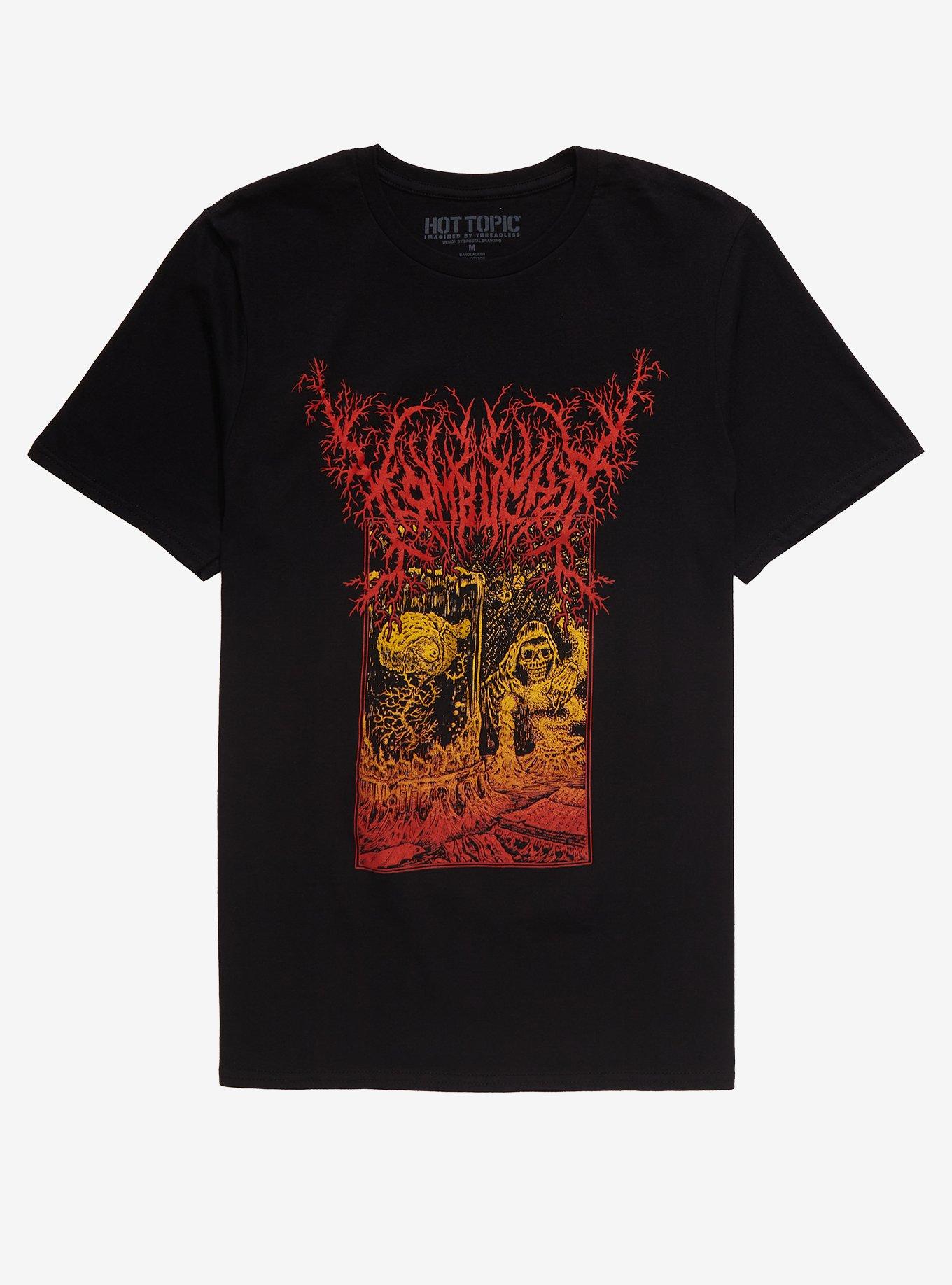 Metal Kombucha T-Shirt By Brootal Branding, BLACK, hi-res