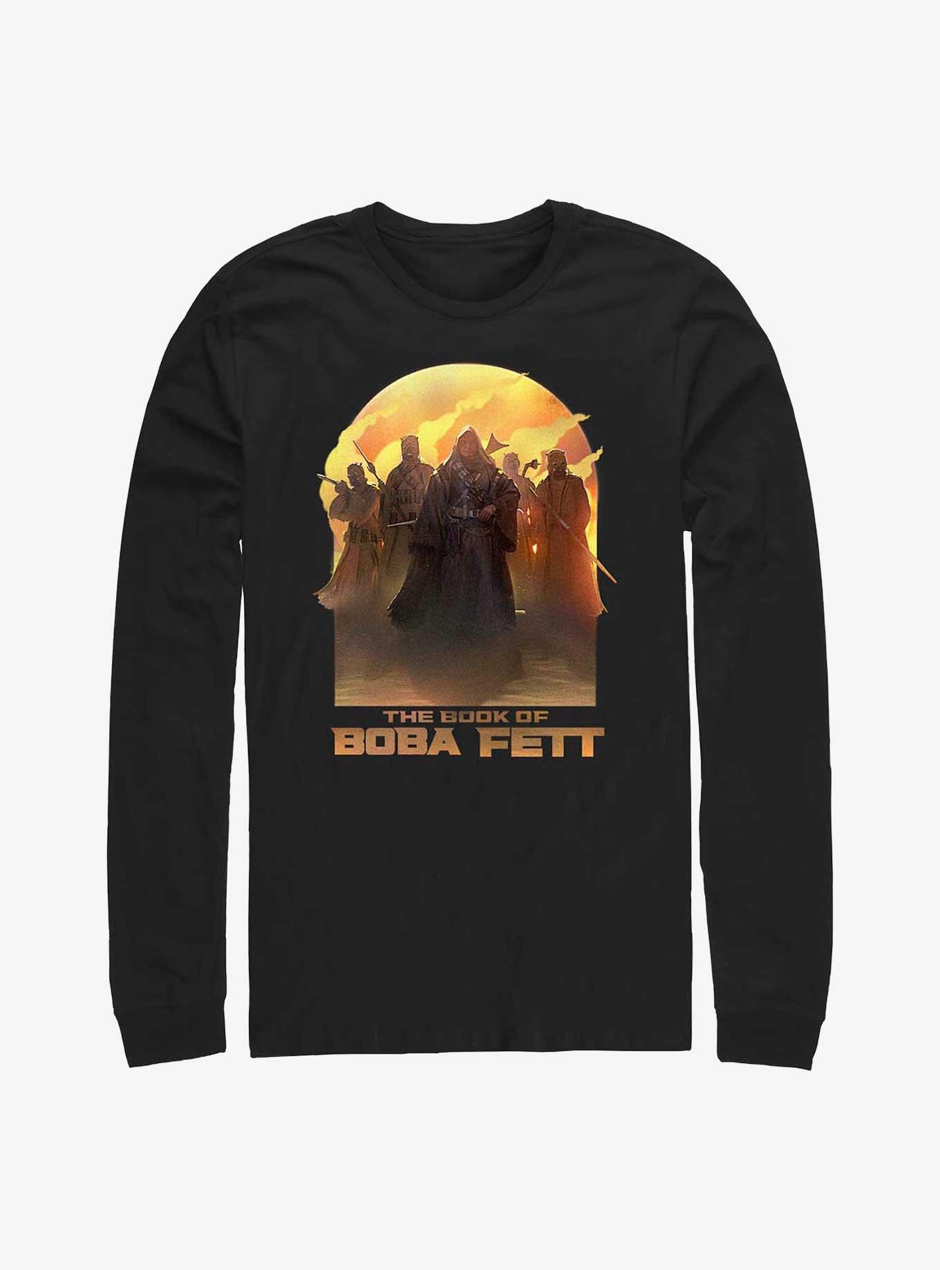 Star Wars Book Of Boba Fett Leading By Example Long-Sleeve T-Shirt, BLACK, hi-res