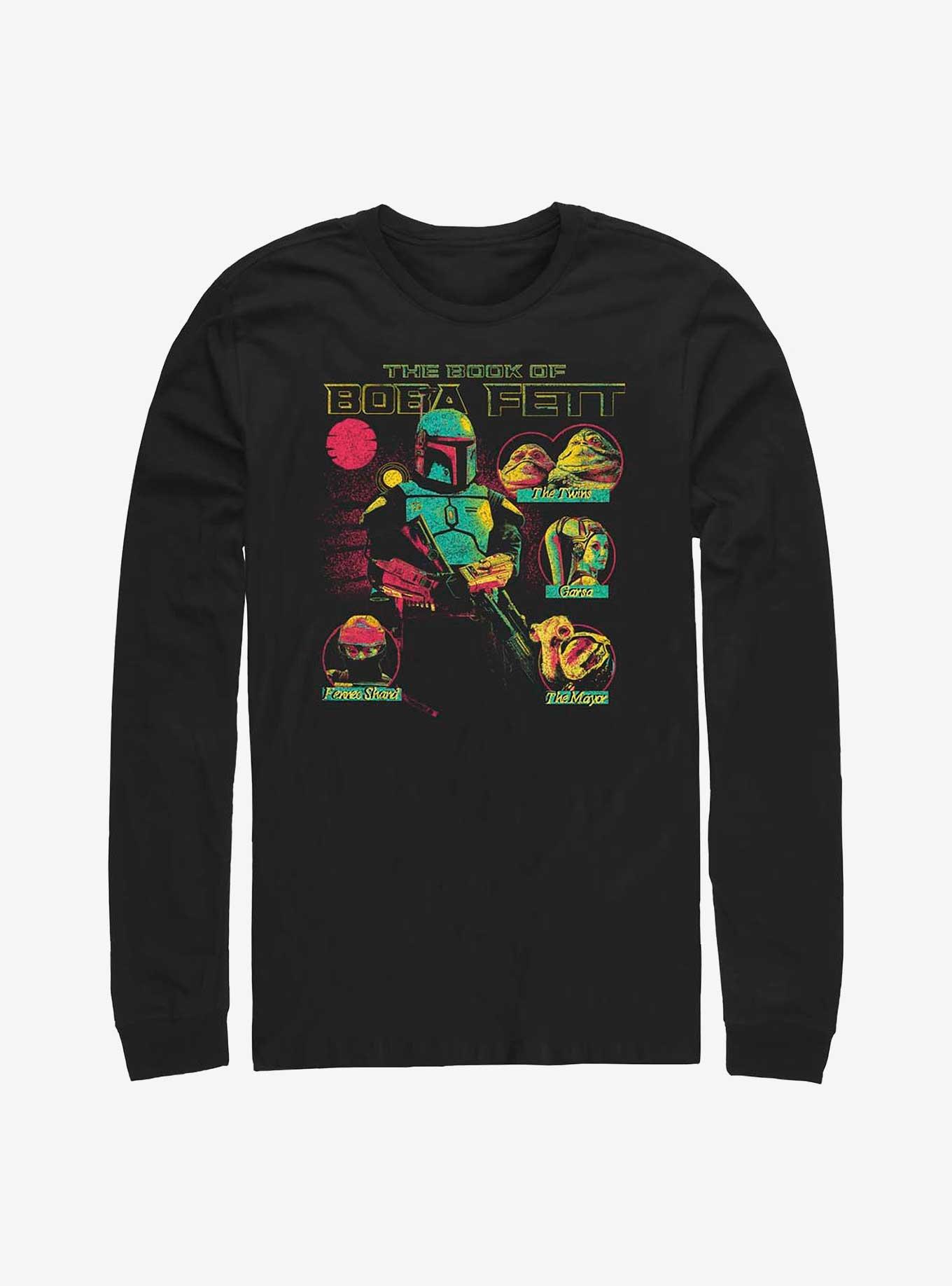 Star Wars Book Of Boba Fett Character Circles Long-Sleeve T-Shirt, , hi-res