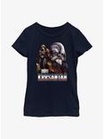 Star Wars Book Of Boba Fett Krrsantan Youth Girls T-Shirt, NAVY, hi-res