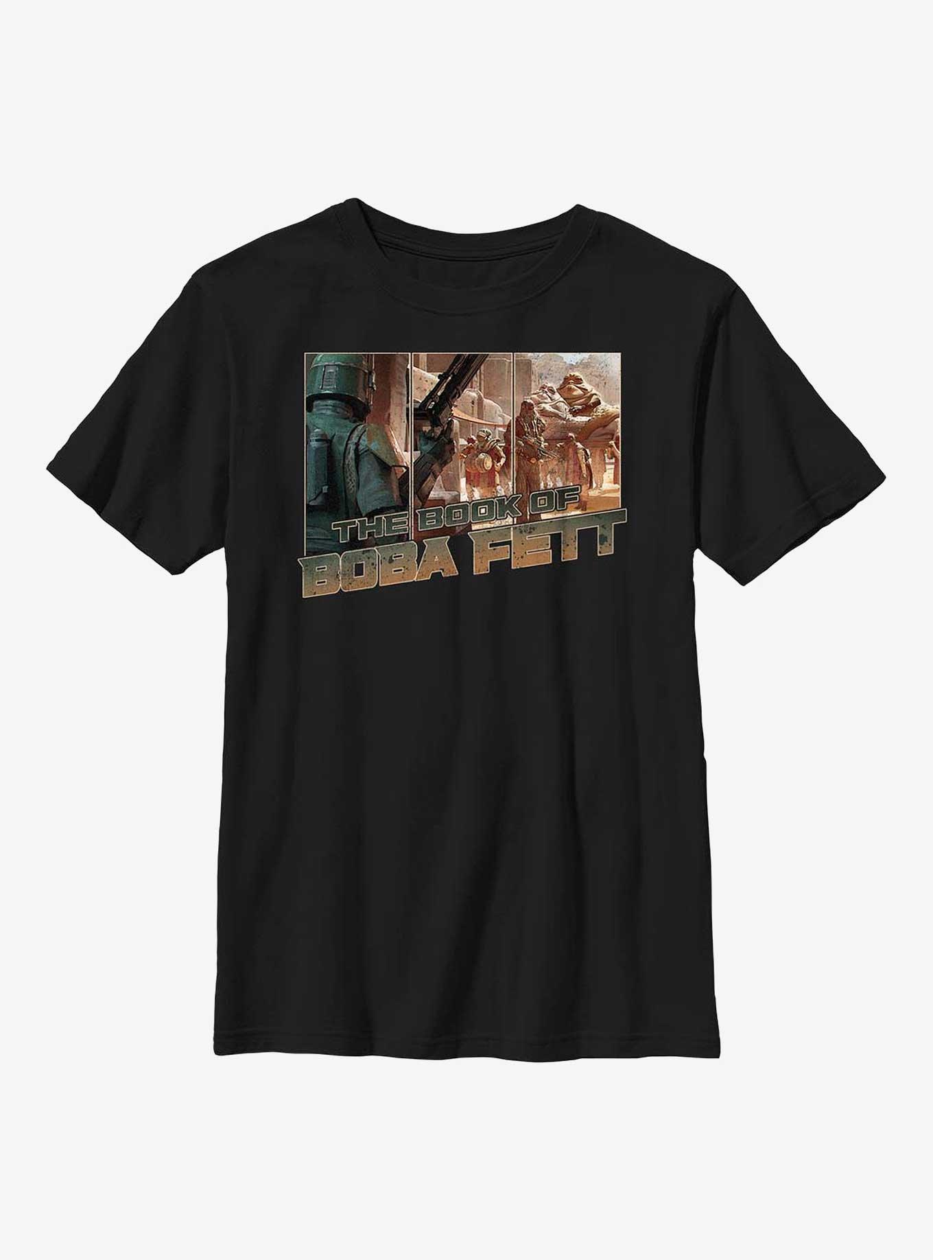 Star Wars Book Of Boba Fett Desert Rules Youth T-Shirt, BLACK, hi-res