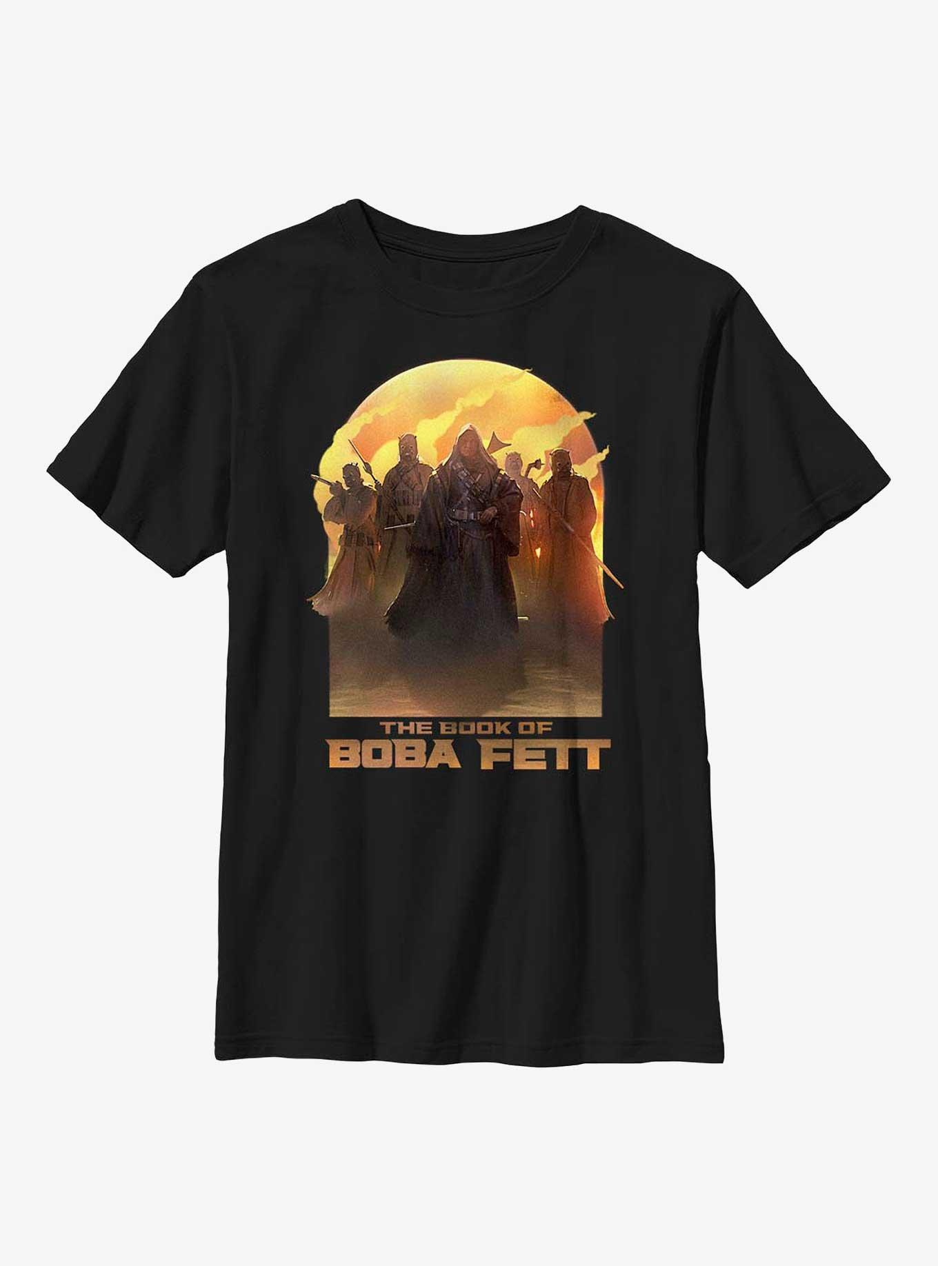 Star Wars Book Of Boba Fett Leading By Example Youth T-Shirt, BLACK, hi-res