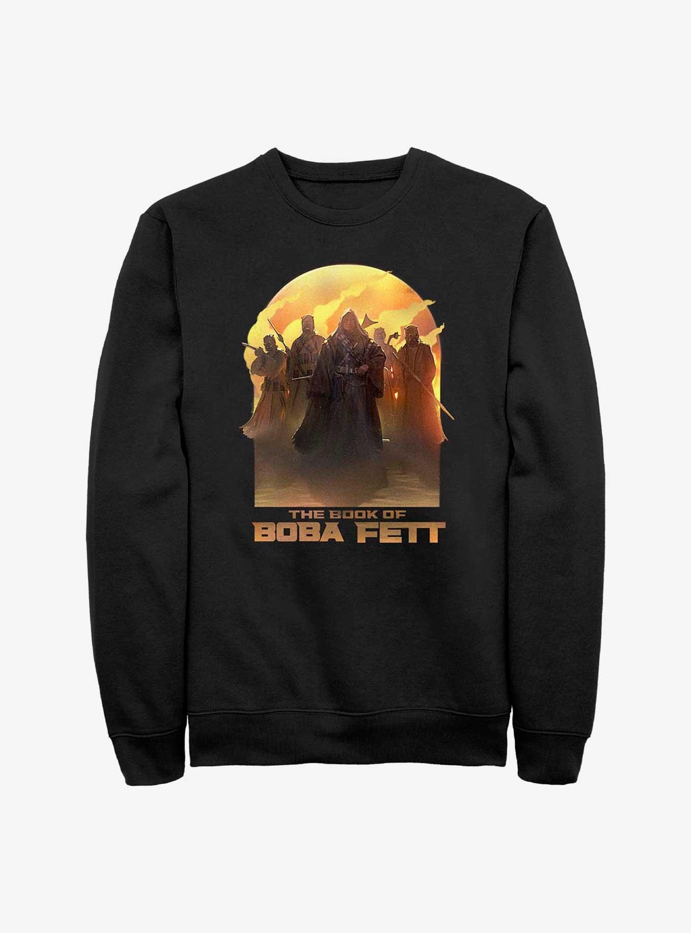 Star Wars Book Of Boba Fett Leading By Example Sweatshirt, BLACK, hi-res