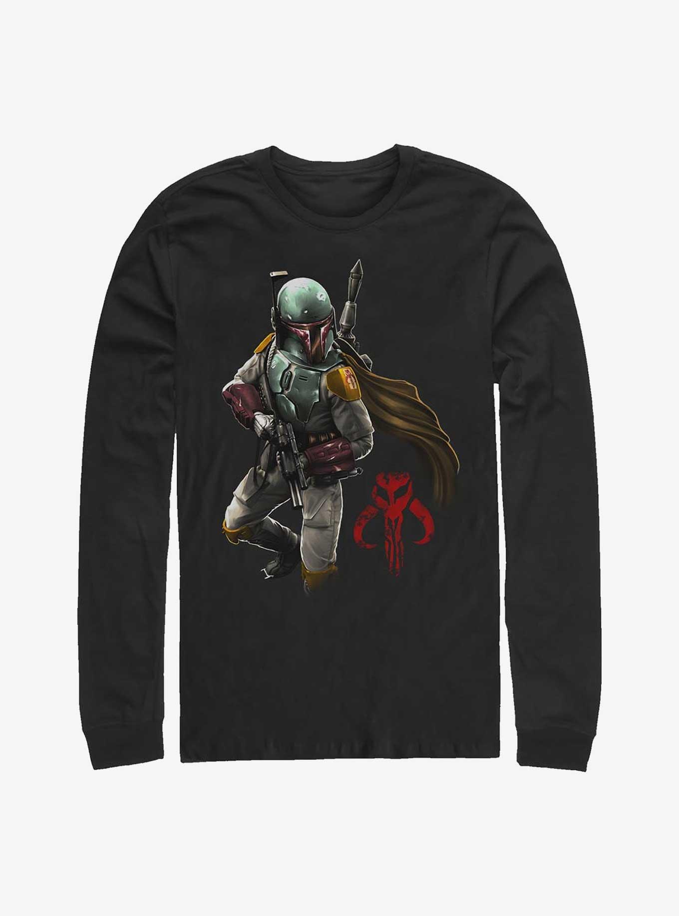 Star Wars Mandalorian Warrior Boba Fett Long-Sleeve T-Shirt, , hi-res