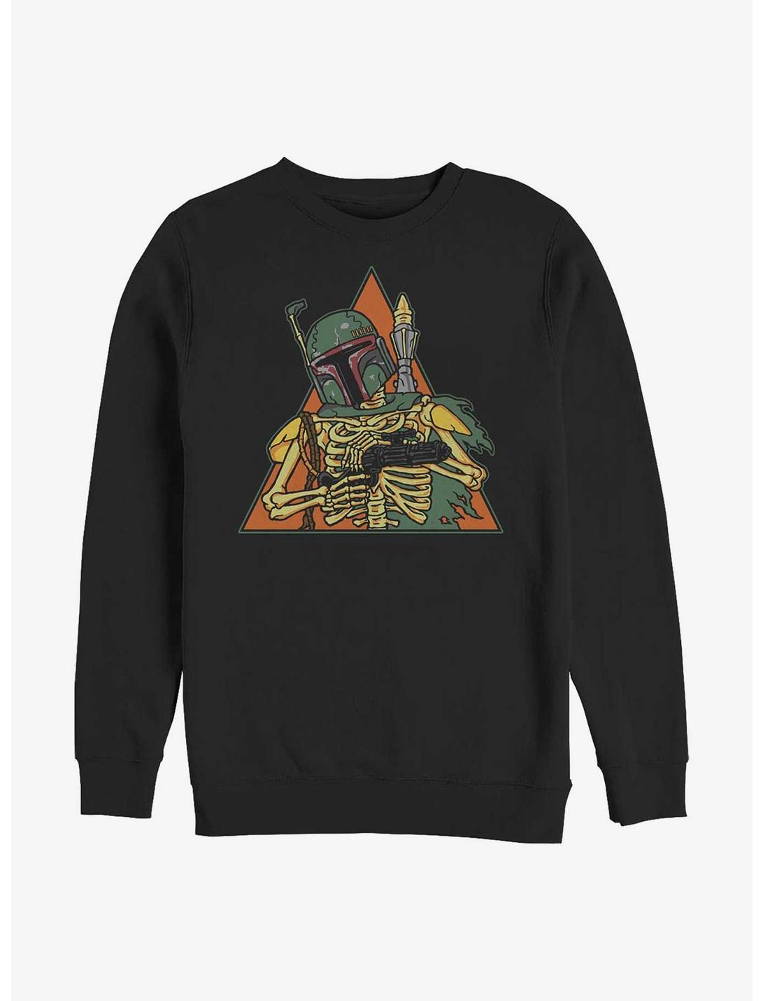 Star Wars Skeleton Boba Fett Sweatshirt, BLACK, hi-res