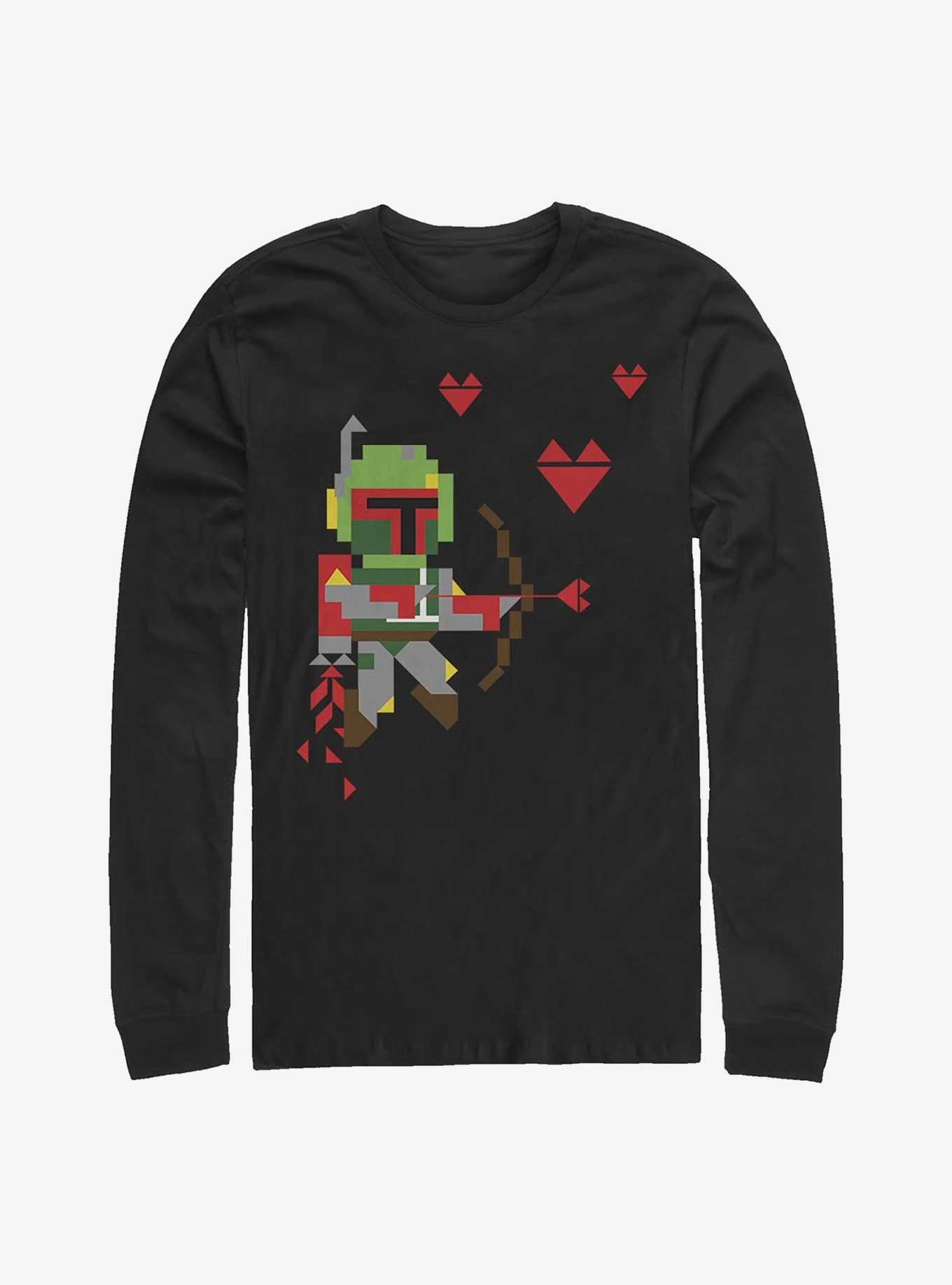 Star Wars Boba Fett Cupid Arrow Long-Sleeve T-Shirt, BLACK, hi-res