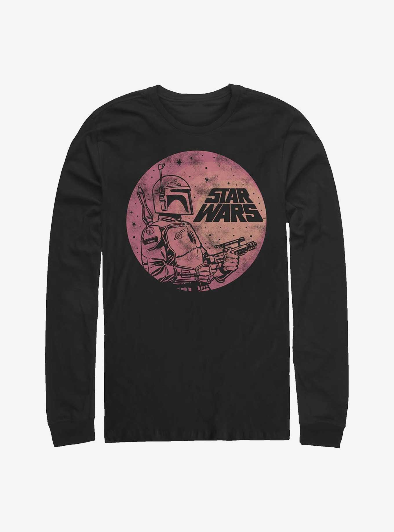 Star Wars Boba Fett Up Long-Sleeve T-Shirt, BLACK, hi-res