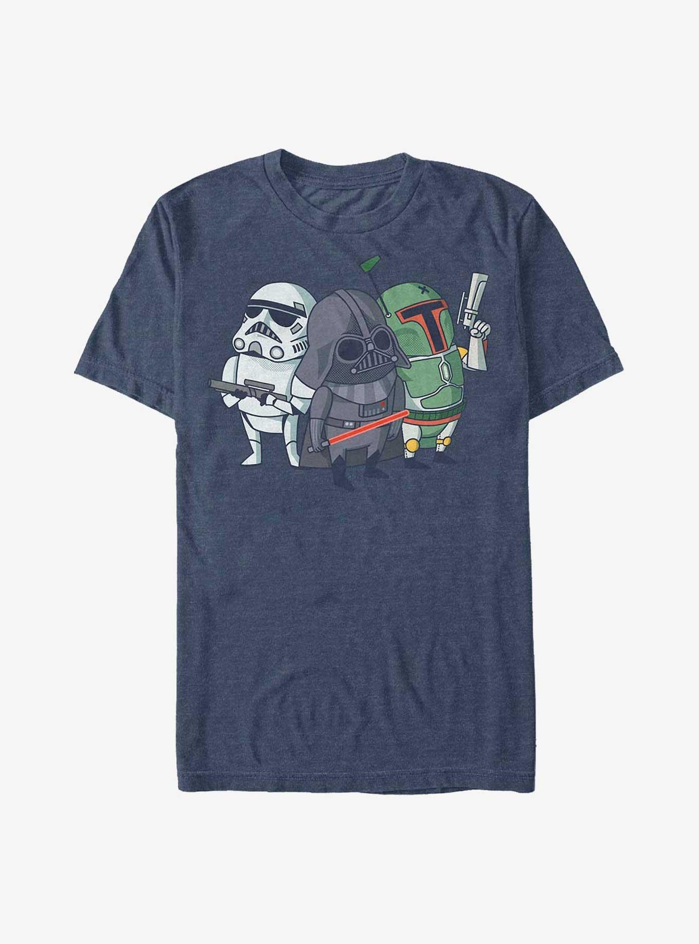 Star Wars Toon Baddies T-Shirt, NAVY HTR, hi-res
