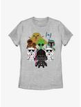 Star Wars All Villains Kawaii Womens T-Shirt, ATH HTR, hi-res