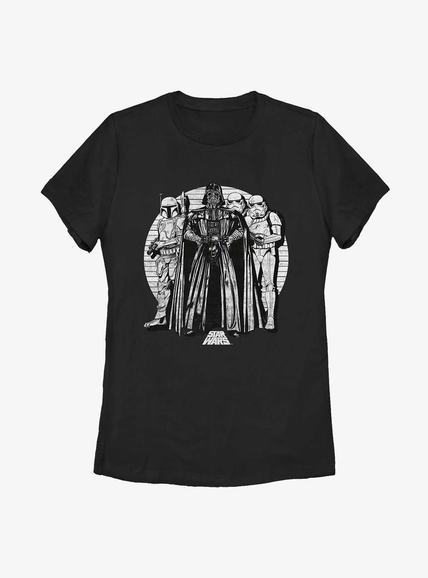 Star Wars Empire Starting Lineup Womens T-Shirt, BLACK, hi-res