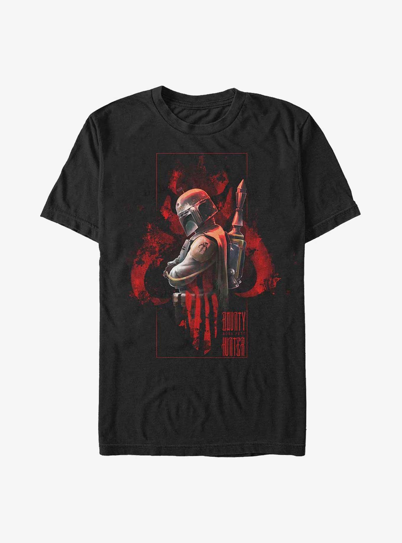 Star Wars Bounty Hunter Spray T-Shirt, BLACK, hi-res