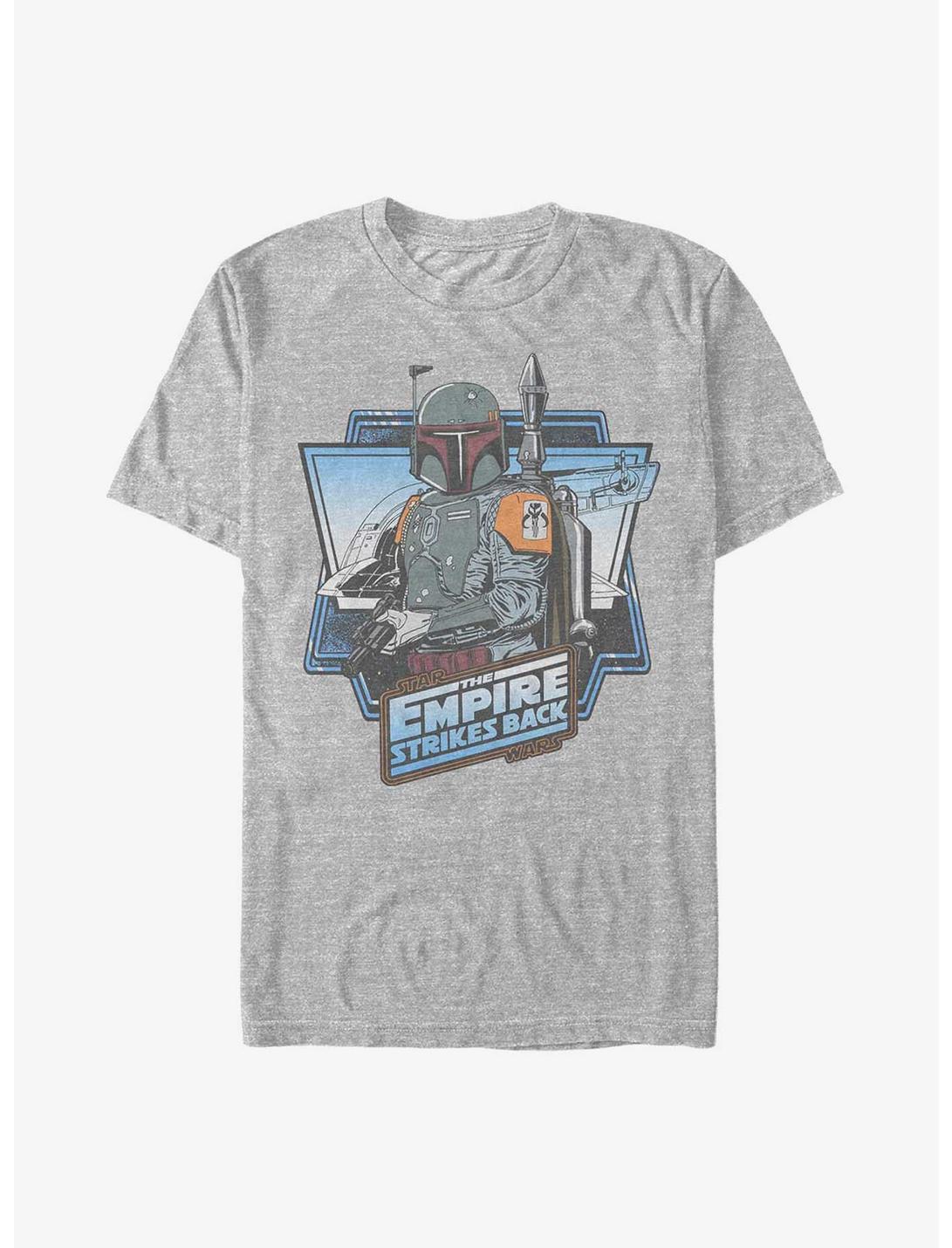 Star Wars The Empire Strikes Back Boba Fett T-Shirt, ATH HTR, hi-res