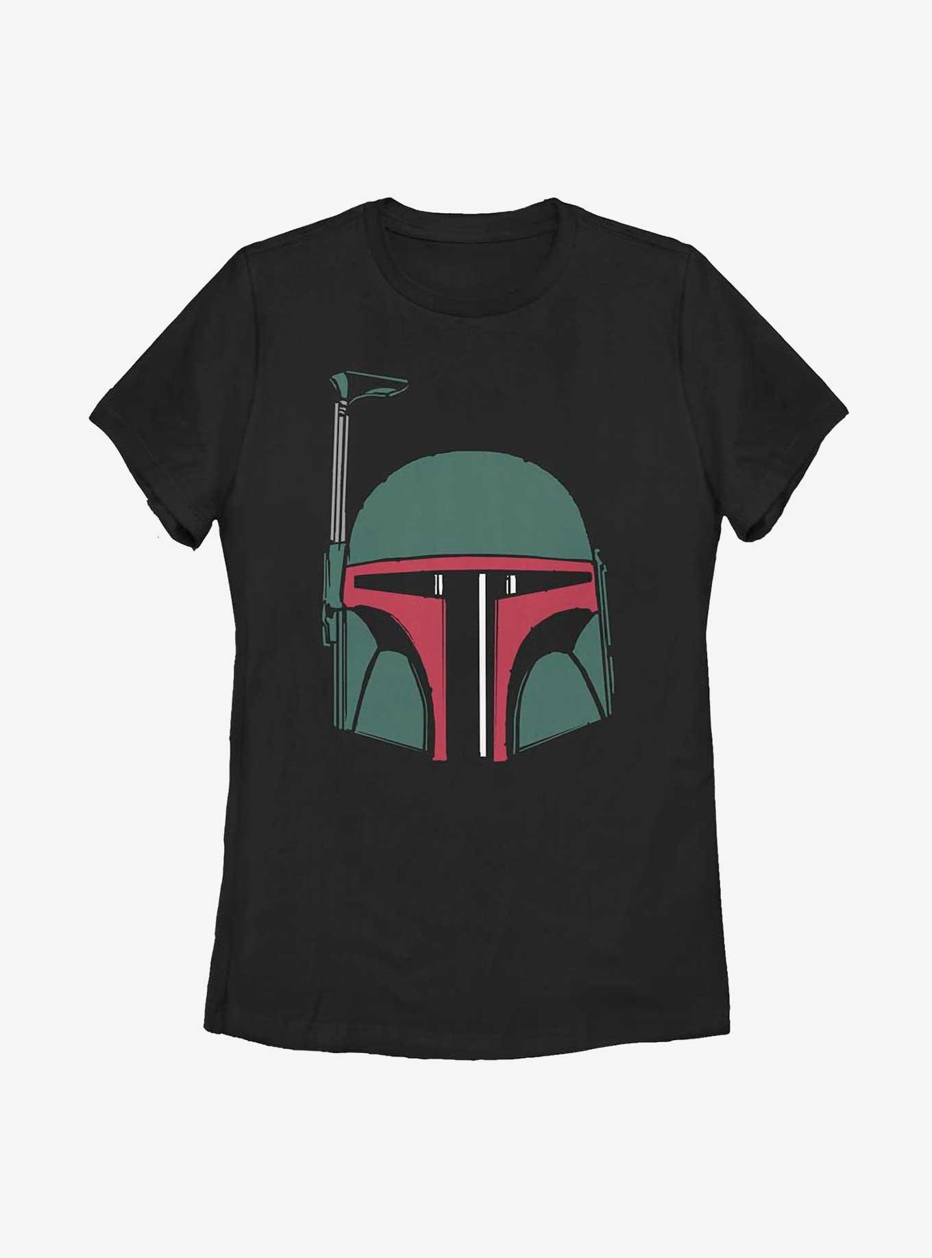 Star Wars Boba Fett Head Womens T-Shirt, BLACK, hi-res