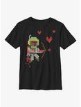 Star Wars Boba Fett Cupid Arrow Youth T-Shirt, BLACK, hi-res