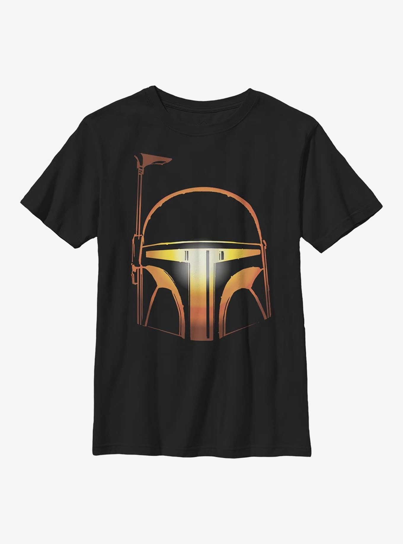 Star Wars Pumpkin Boba Fett Youth T-Shirt, BLACK, hi-res