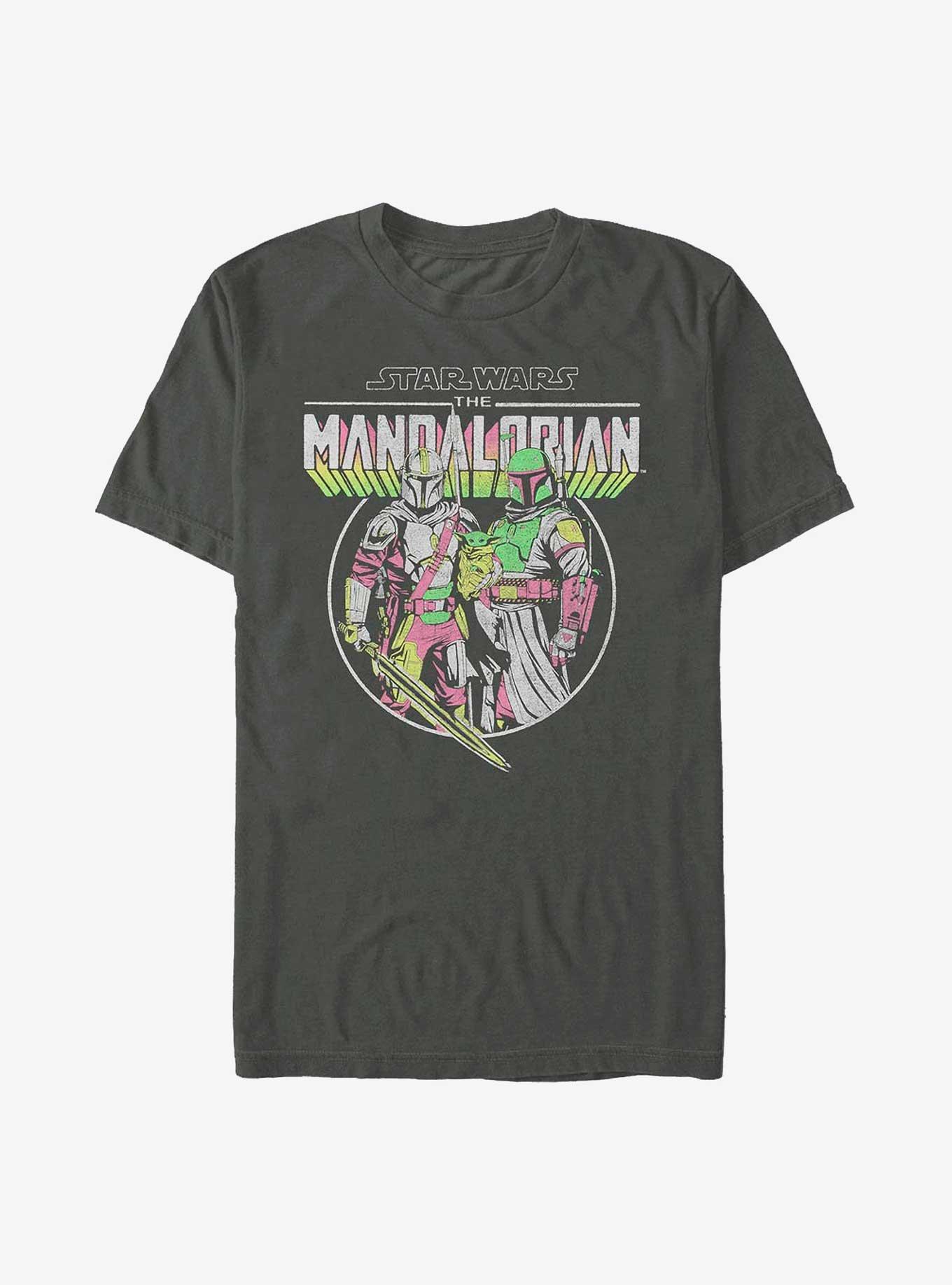 Star Wars The Mandalorian Bright Three T-Shirt, CHARCOAL, hi-res