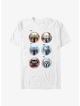 Star Wars The Mandalorian Bounty Hunter Helmets T-Shirt, , hi-res