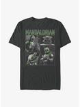 Star Wars The Mandalorian Grid T-Shirt, CHARCOAL, hi-res
