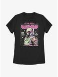 Star Wars The Mandalorian Neon Boba Fett Womens T-Shirt, BLACK, hi-res