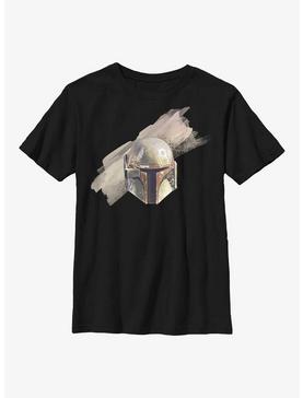 Star Wars The Mandalorian Boba Fett Helmet Youth T-Shirt, , hi-res