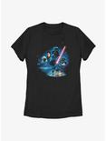 Star Wars The Empire Strikes Back Characters Womens T-Shirt, BLACK, hi-res