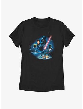 Star Wars The Empire Strikes Back Characters Womens T-Shirt, , hi-res