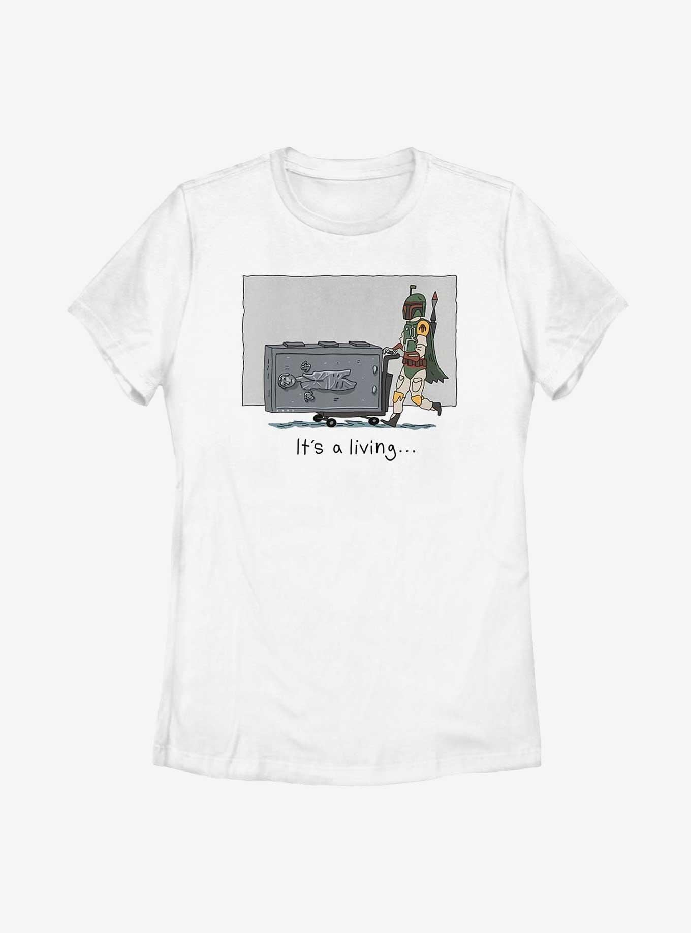 Star Wars Its A Living Womens T-Shirt, WHITE, hi-res