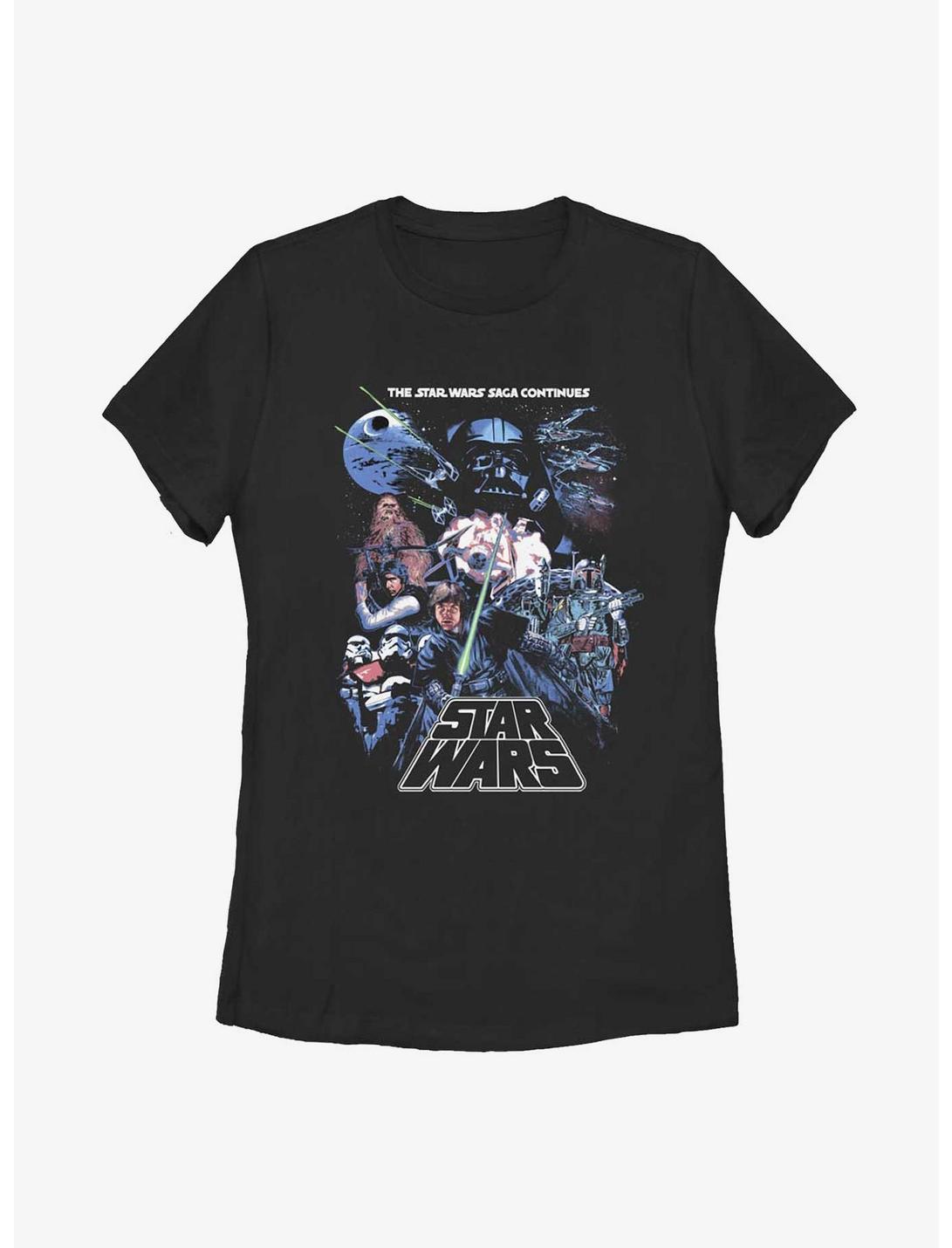 Star Wars Saga Group Womens T-Shirt, BLACK, hi-res